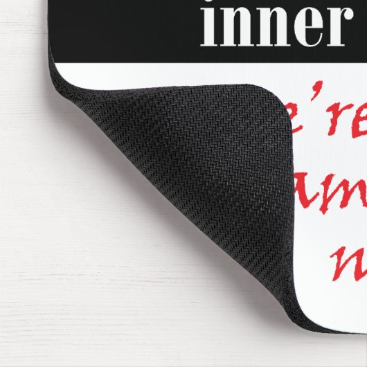 私は私の内部の鬼を戦うことをストップ マウスパッド (コーナー)