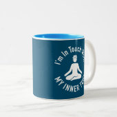 私は私の内部管と接触します ツートーンマグカップ (正面右)