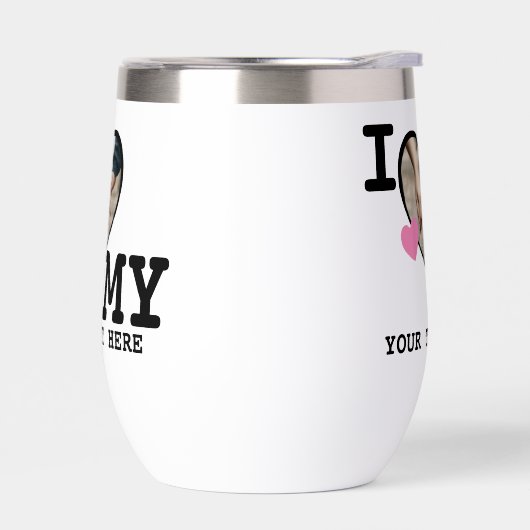 私は私の写真とパーソナライズされた文字が大好き (左面)