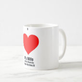 私は私の凧のマグを愛します コーヒーマグカップ (正面右)