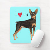 私は私の分Pinを愛します マウスパッド (マウス)