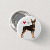 私は私の分Pinを愛します 缶バッジ (正面&裏面)