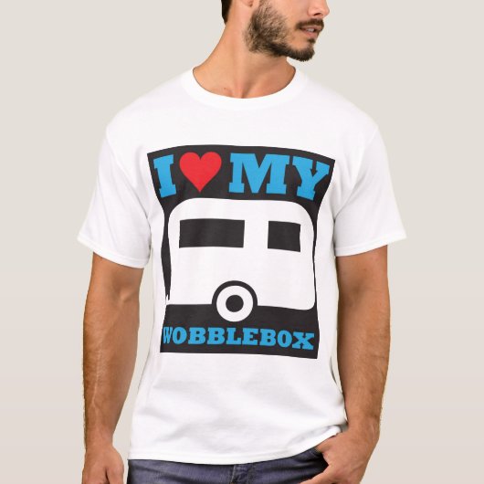 私は私の動揺箱を愛します Tシャツ (正面)