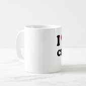 私は私の化学者を愛します コーヒーマグカップ (正面左)