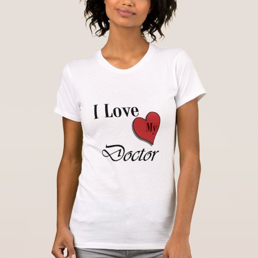 私は私の医者を愛します Tシャツ (正面)