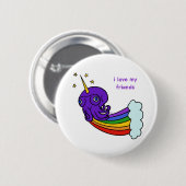 私は私の友人のタコボタンが大好き 缶バッジ (正面&裏面)