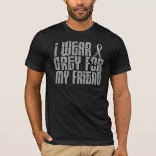 私は私の友人16のための灰色を身に着けています Tシャツ