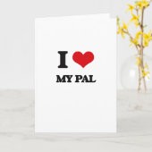 私は私の友達を愛します カード (黄色い花)