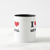 私は私の友達を愛します マグカップ (中央)