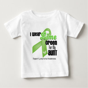 私は私の叔母さんのためのライムグリーン-リンパ腫を身に着けています ベビーTシャツ