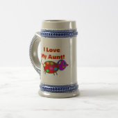 私は私の叔母さんを愛します ビールジョッキ (正面左)