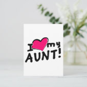 私は私の叔母さんを愛します! ポストカード (スタンド正面)