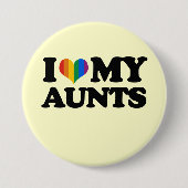 私は私の叔母さんを愛します 缶バッジ (正面)