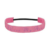 "私は私の叔母さん"ヘッドバンドを愛します アスレチックヘッドバンド (正面)