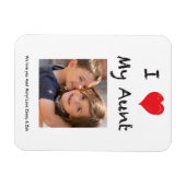 私は私の叔母の写真のマグネットの記念の写真が大好き マグネット (横)