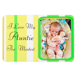 私は私の叔母ライムグリーンマグネットが大好パーソナライズされたき マグネット