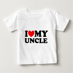 私は私の叔父さんを愛します ベビーTシャツ