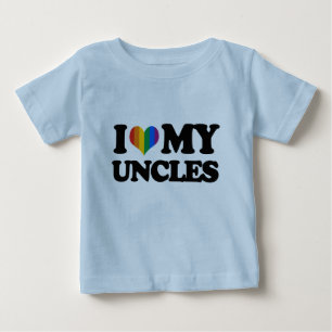 私は私の叔父さんを愛します ベビーTシャツ