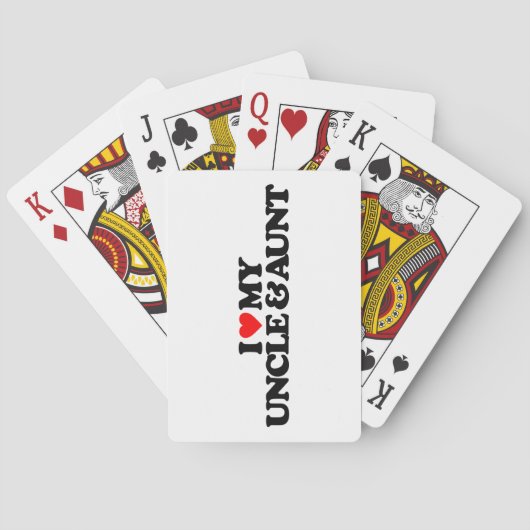 私は私の叔父さん及び叔母さんを愛します トランプ (裏面)