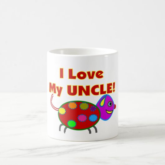 "私は私の叔父さん"子供のTシャツかギフトを愛します コーヒーマグカップ (中央)