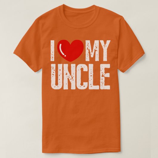私は私の叔父のデザイン家族を愛する Tシャツ (デザイン正面)