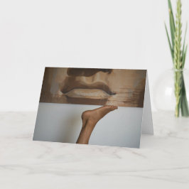 私は私の口に足を入れた – カード