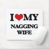 私は私の口やかましい妻を愛します マウスパッド (マウス)