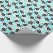 私は私の古い英国の牧羊犬を愛します ラッピングペーパー (角)