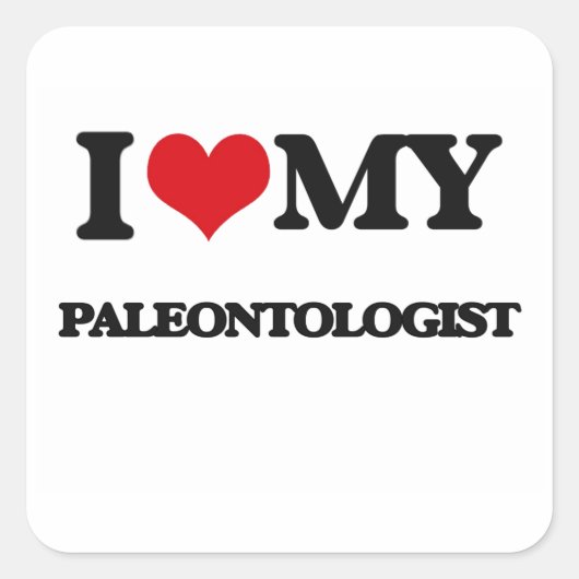 私は私の古生物学者を愛します スクエアシール (正面)