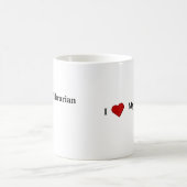 私は私の司書を愛します コーヒーマグカップ (中央)