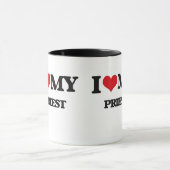 私は私の司祭を愛します マグカップ (中央)
