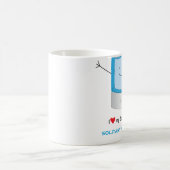 私は私の回転ドライヤーを愛します コーヒーマグカップ (中央)