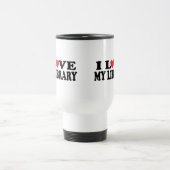 私は私の図書館の司書のギフトを愛します トラベルマグ (中央)