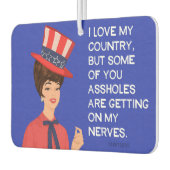 私は私の国を愛しているが、あなた方の何人かは得ている… カーエアーフレッシュナー (左)