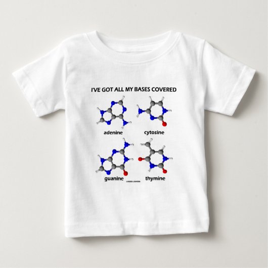私は私の基得盤をカバーした(化学DNAベース) ベビーTシャツ (正面)