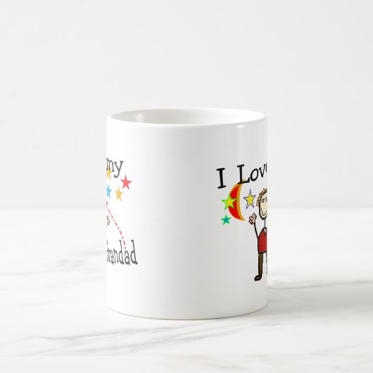 私は私の壮大なパパを愛します コーヒーマグカップ (中央)