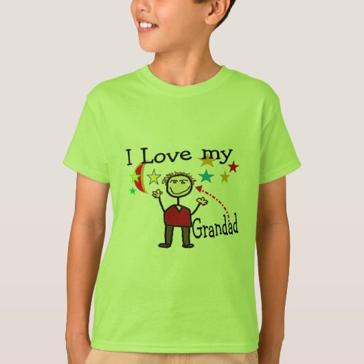 私は私の壮大なパパを愛します Tシャツ (正面)