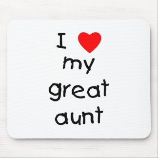 私は私の大叔母を愛します マウスパッド