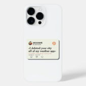 私は私の天気アプリの編集可能から都市を削除した iPhoneケース (裏面)