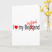 私は私の夫を愛します カード (黄色い花)