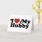 私は私の夫を愛します カード (黄色い花)