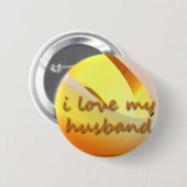 私は私の夫ピンを愛します 缶バッジ (正面&裏面)