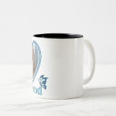 私は私の女の子の友人を愛している ツートーンマグカップ (正面右)