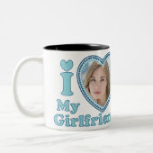 私は私の女の子の友人を愛している ツートーンマグカップ (左)