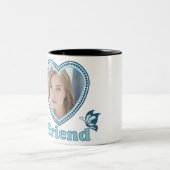 私は私の女の子の友人を愛している ツートーンマグカップ (中央)