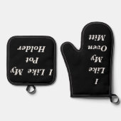 私は私の好き 鍋つかみ&鍋敷きセット (正面)