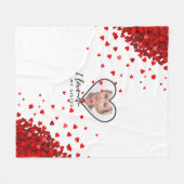 私は私の妹を愛して – 最高の友達のギフトパーソナライズされた フリースブランケット (正面(横))