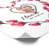 私は私の妹を愛して – 最高の友達のギフトパーソナライズされた ポスター (角)