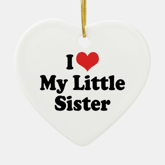 私は私の妹オーナメント セラミックオーナメント (正面)
