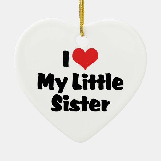 私は私の妹オーナメント セラミックオーナメント (正面)